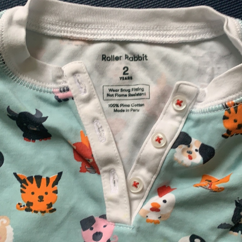 Roller Rabbit PJs GUC - Picture 2 of 5